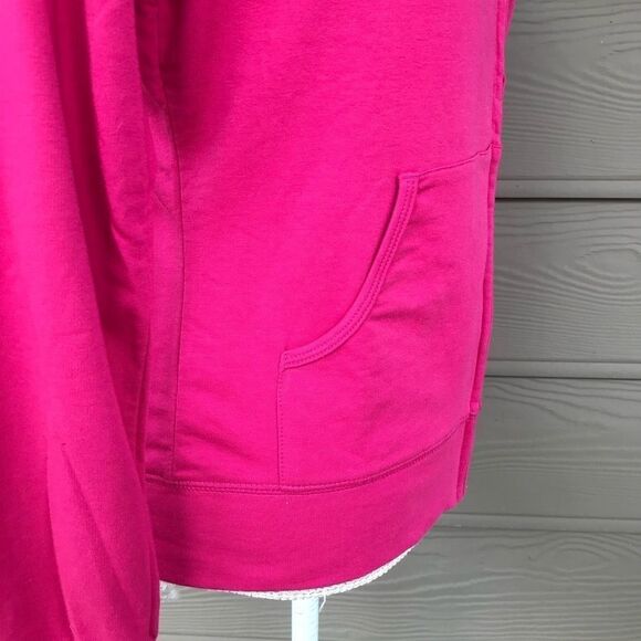 Zenana Outfitters Hoodie Pink Athletic Jacket L - Picture 6 of 9